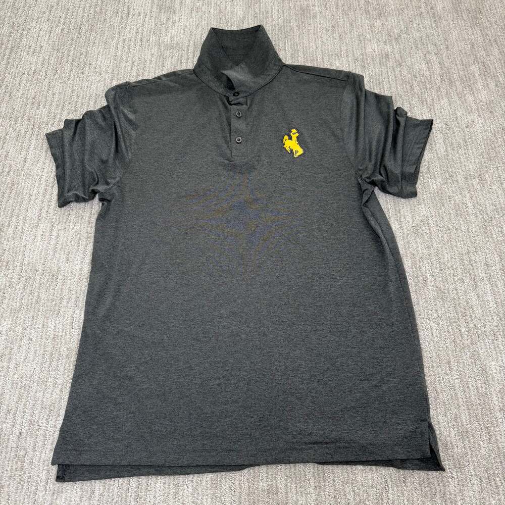 Wyoming Cowboys Antigua Big & Tall Legacy Pique Polo - Black
